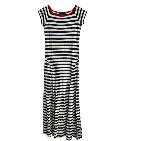 Ralph Lauren Sport Dresses & Skirts - Ralph Lauren Sport Maxi Dress Paneled Skirt Navy and White Medium